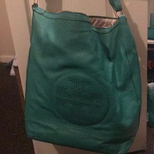 COPY - Tory Burch perforated logo hobo purse